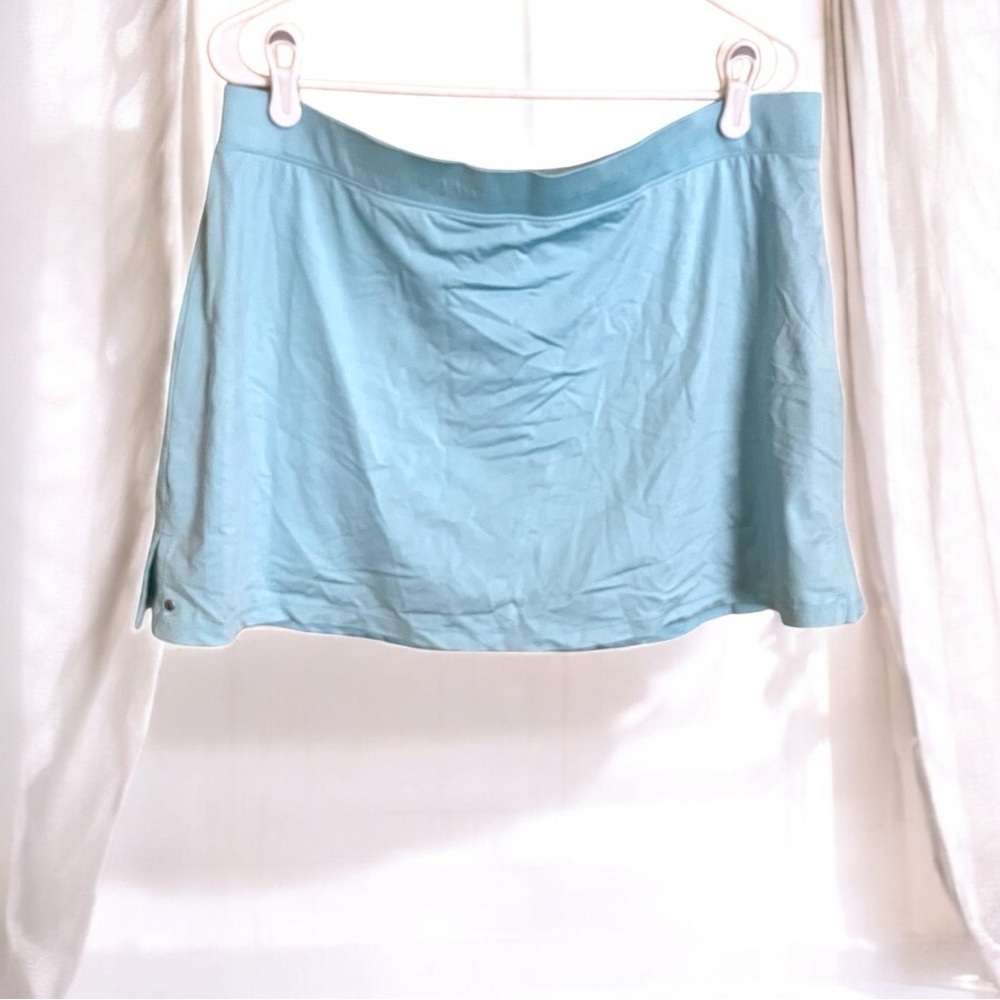 Tail Baby Blue Teal Mini Athletic Golf Tennis Skort Skirt Built In Shorts Sz XL